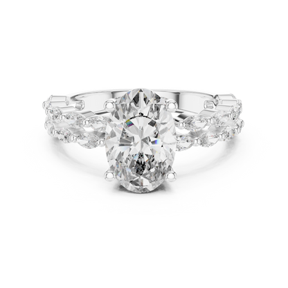 Premium Princess Cut Diamond Solitaire Ring for Women