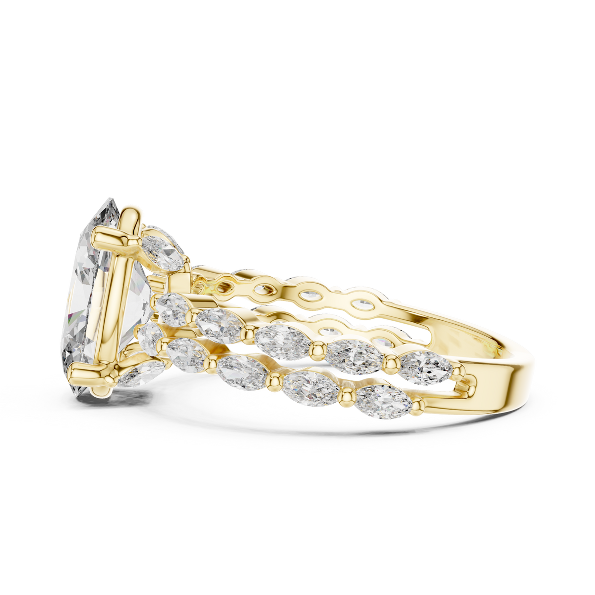 Premium Princess Cut Diamond Solitaire Ring for Women