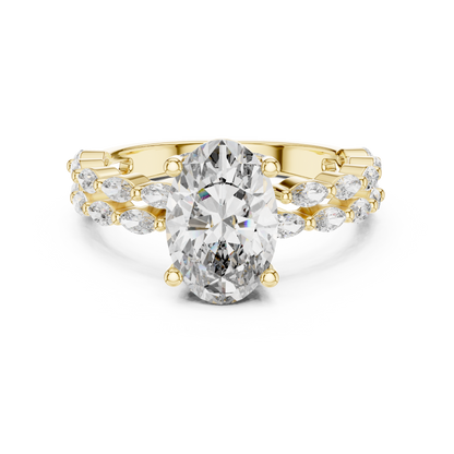 Premium Princess Cut Diamond Solitaire Ring for Women