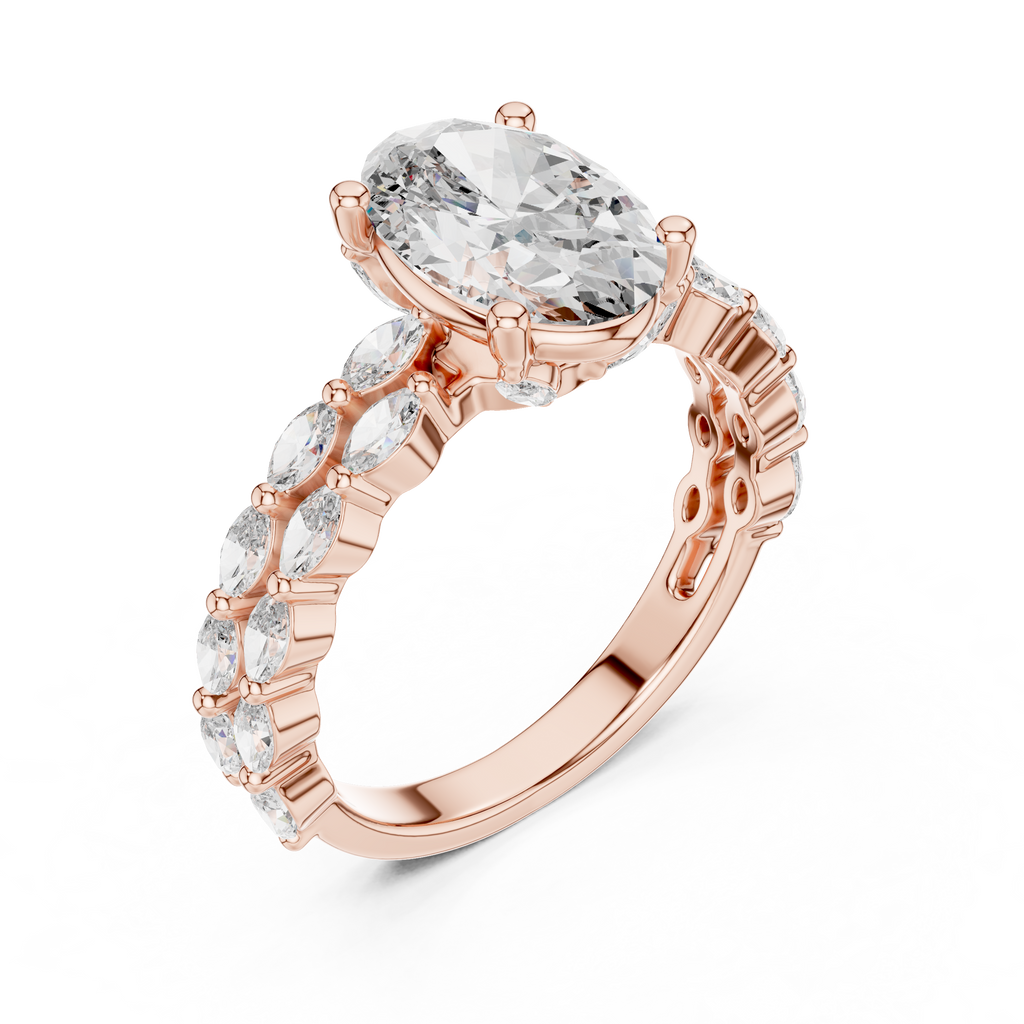 Premium Princess Cut Diamond Solitaire Ring for Women