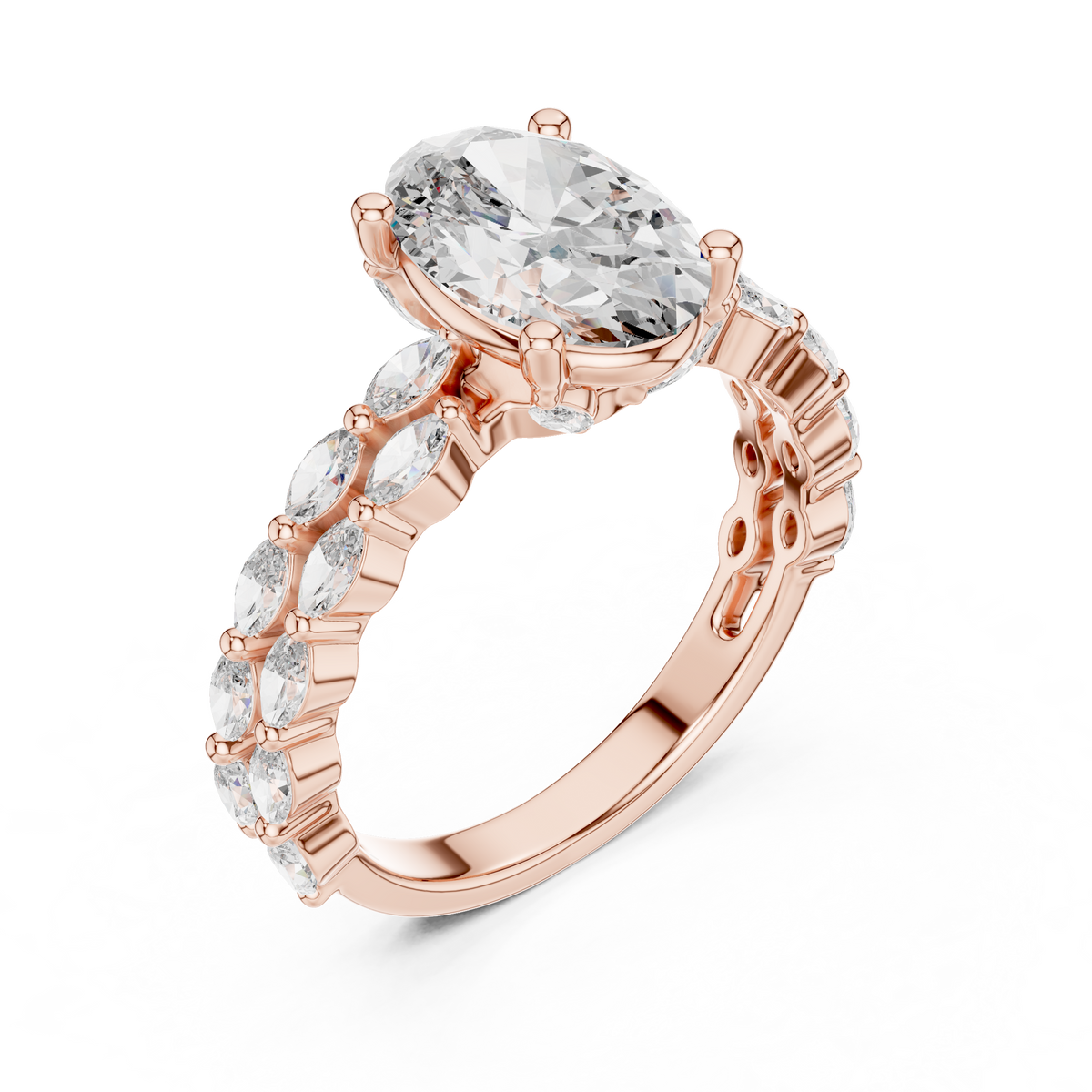 Premium Princess Cut Diamond Solitaire Ring for Women