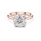 Brilliant Round Diamond in a Classic Elevated Cathedral Mount