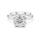Brilliant Round Diamond in a Classic Elevated Cathedral Mount
