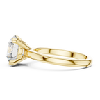 Brilliant Round Diamond in a Classic Elevated Cathedral Mount