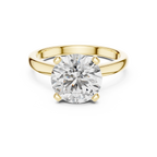 Brilliant Round Diamond in a Classic Elevated Cathedral Mount