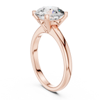 Brilliant Round Diamond in a Classic Elevated Cathedral Mount