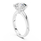 Brilliant Round Diamond in a Classic Elevated Cathedral Mount