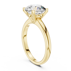 Brilliant Round Diamond in a Classic Elevated Cathedral Mount