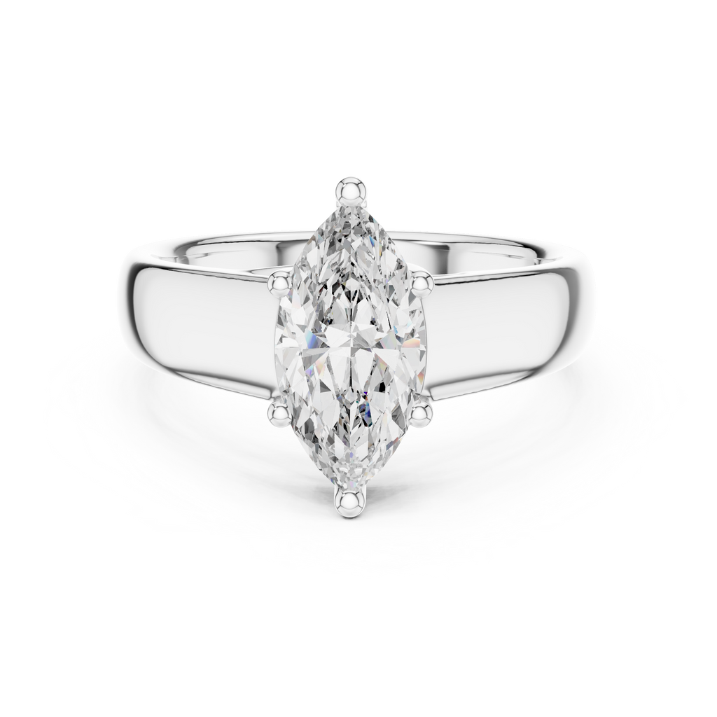 Stunning Marquise Cut Diamond Engagement Ring for Women