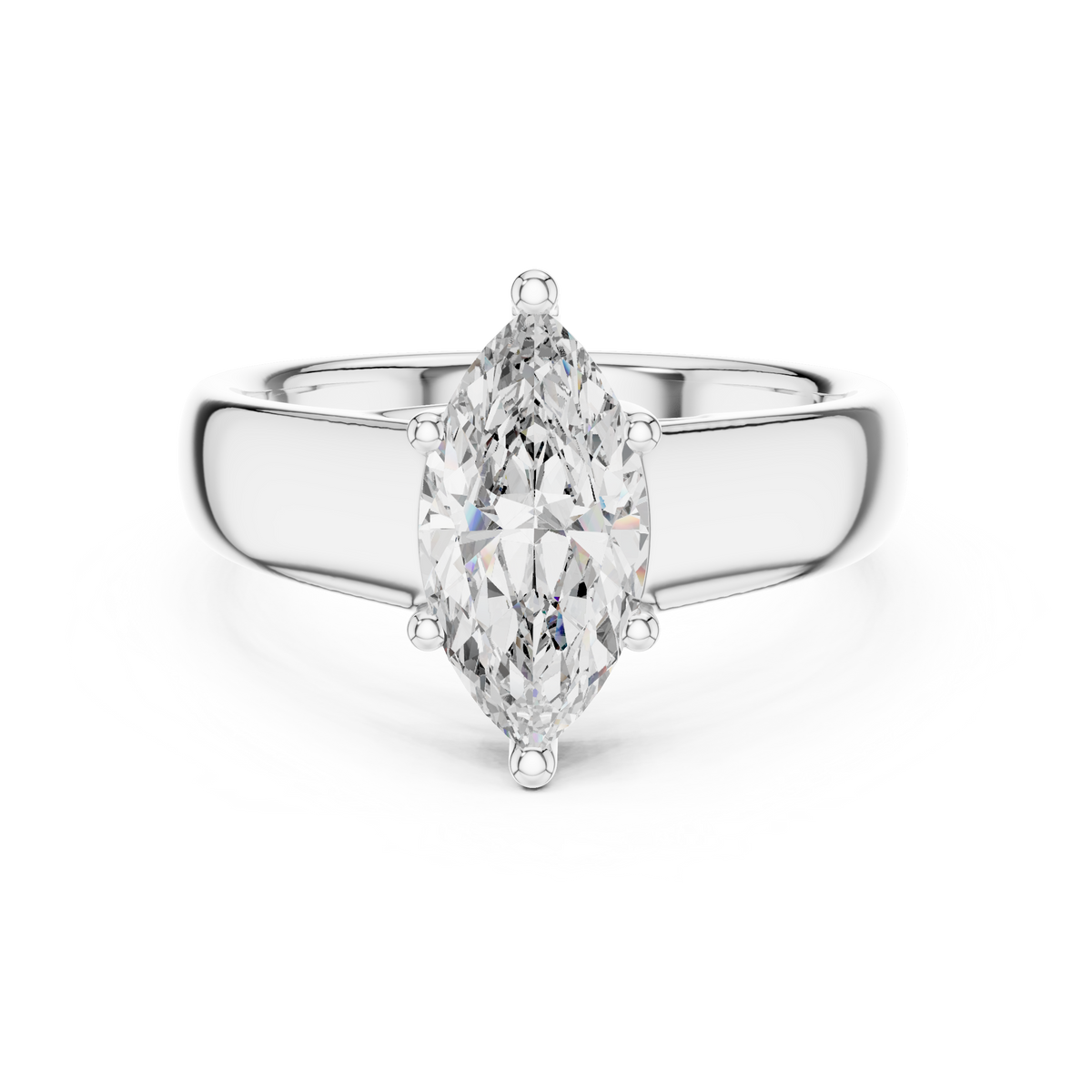 Stunning Marquise Cut Diamond Engagement Ring for Women