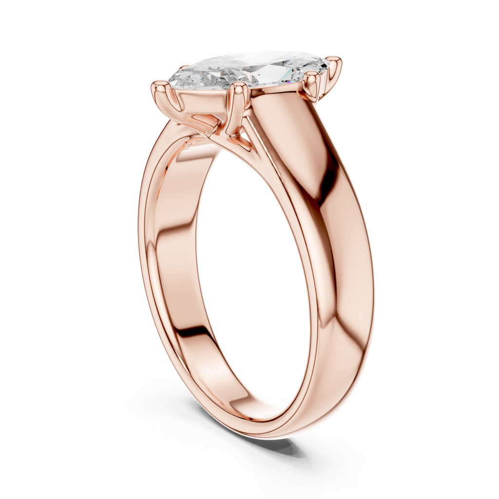 Stunning Marquise Cut Diamond Engagement Ring for Women