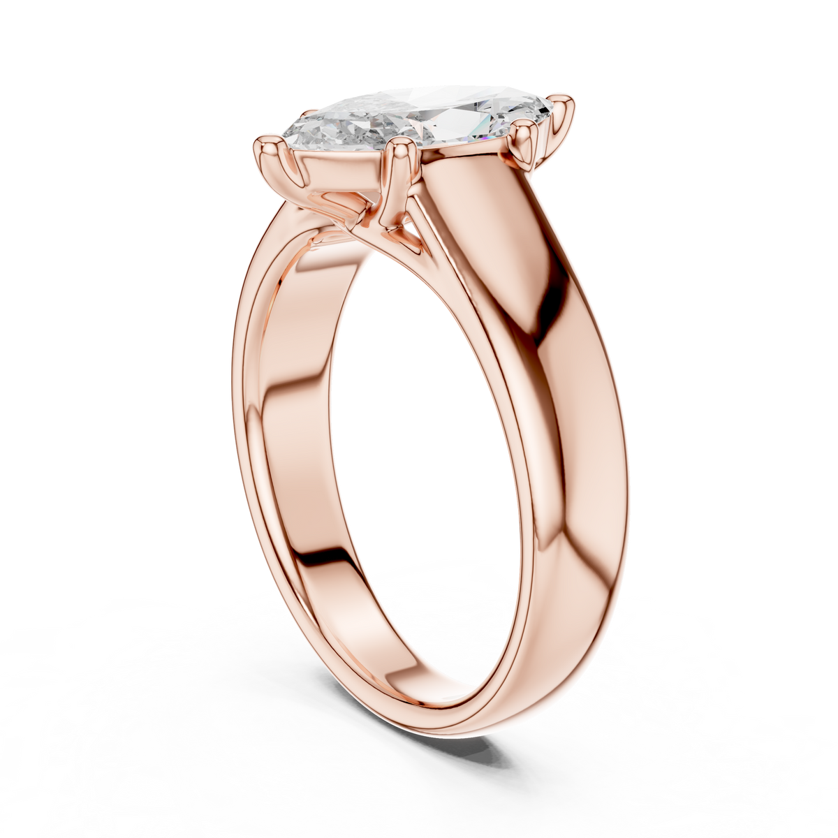 Stunning Marquise Cut Diamond Engagement Ring for Women