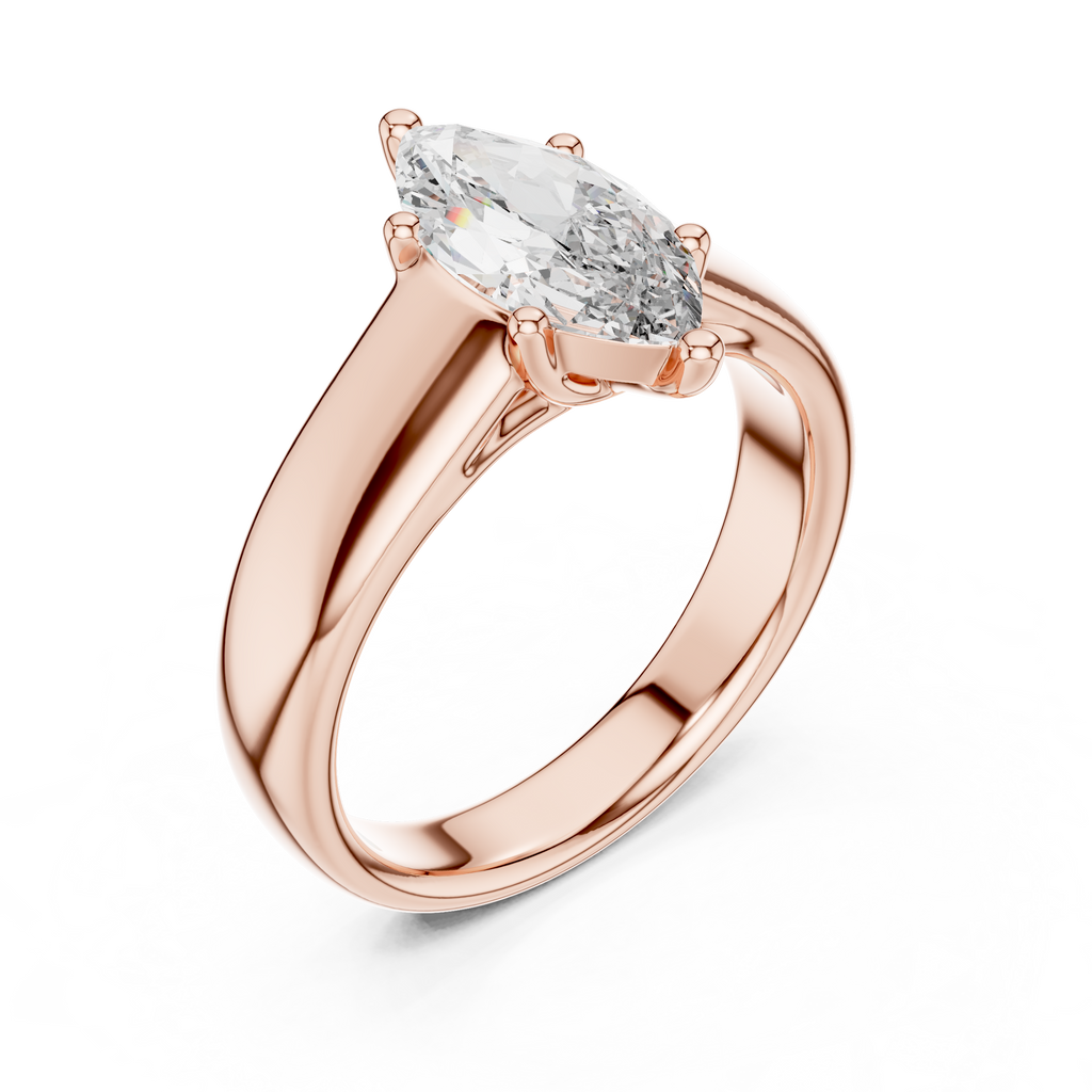 Stunning Marquise Cut Diamond Engagement Ring for Women