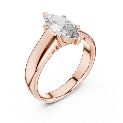 Stunning Marquise Cut Diamond Engagement Ring for Women