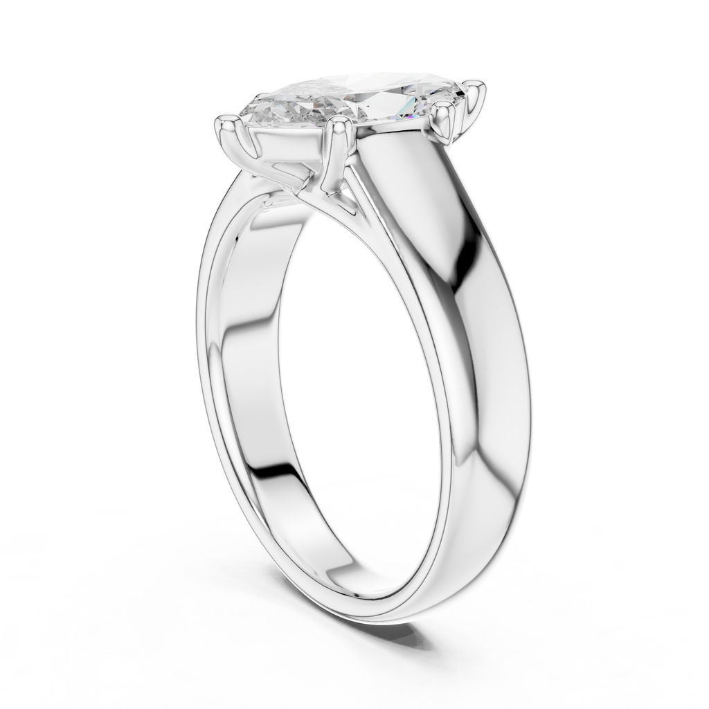 Stunning Marquise Cut Diamond Engagement Ring for Women