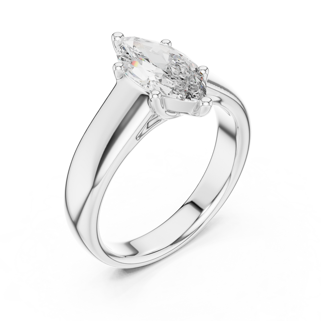 Stunning Marquise Cut Diamond Engagement Ring for Women