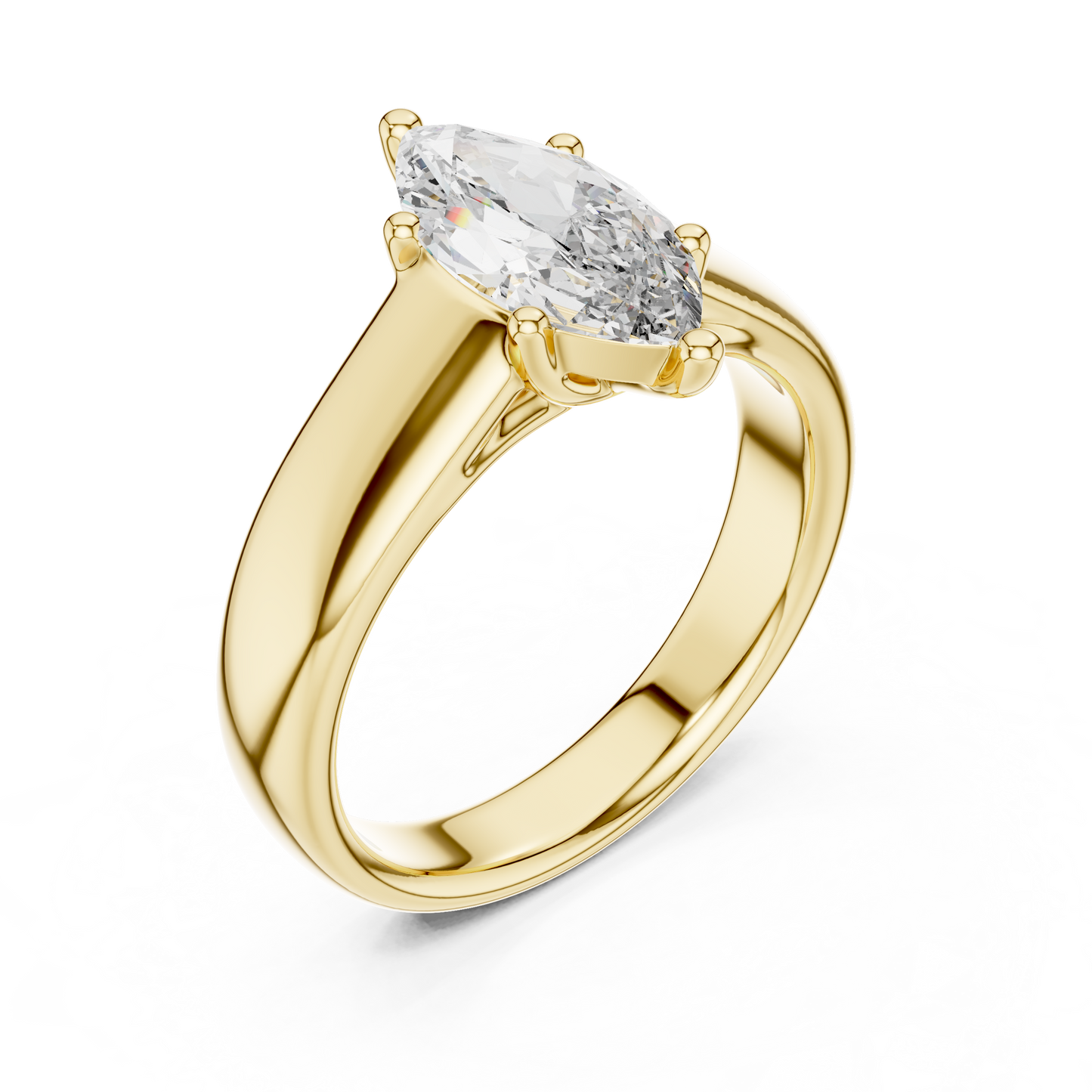 Stunning Marquise Cut Diamond Engagement Ring for Women