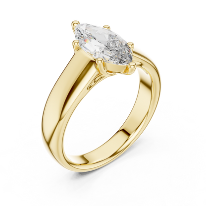 Stunning Marquise Cut Diamond Engagement Ring for Women
