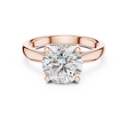 Modern Round Cut Diamond Solitaire Ring – Designer Gold Ring