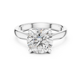 Modern Round Cut Diamond Solitaire Ring – Designer Gold Ring