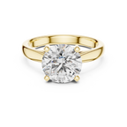 Modern Round Cut Diamond Solitaire Ring – Designer Gold Ring