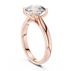 Modern Round Cut Diamond Solitaire Ring – Designer Gold Ring