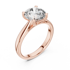 Modern Round Cut Diamond Solitaire Ring – Designer Gold Ring