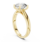 Modern Round Cut Diamond Solitaire Ring – Designer Gold Ring