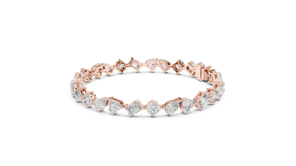 Premium Alternating Cut Diamond Bracelet