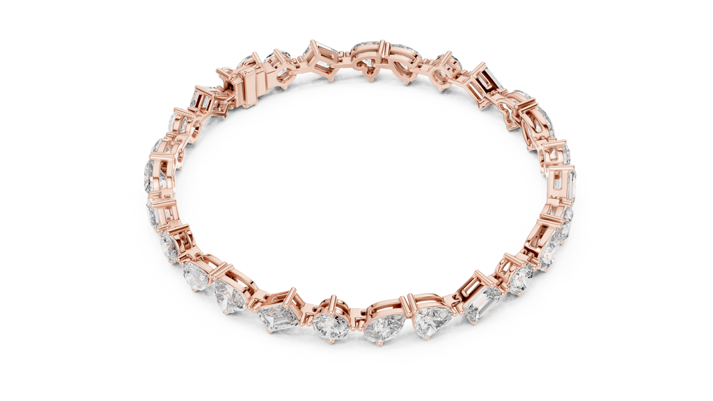 Premium Alternating Cut Diamond Bracelet