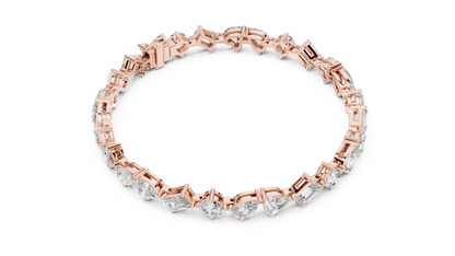 Premium Alternating Cut Diamond Bracelet