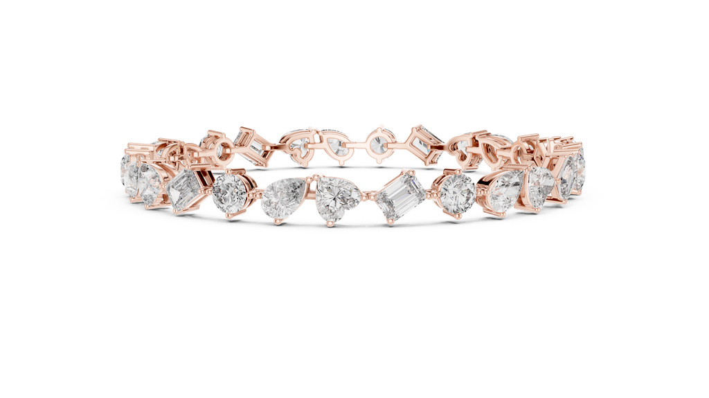 Premium Alternating Cut Diamond Bracelet