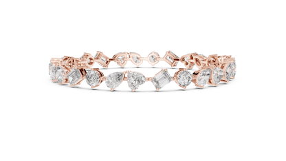 Premium Alternating Cut Diamond Bracelet