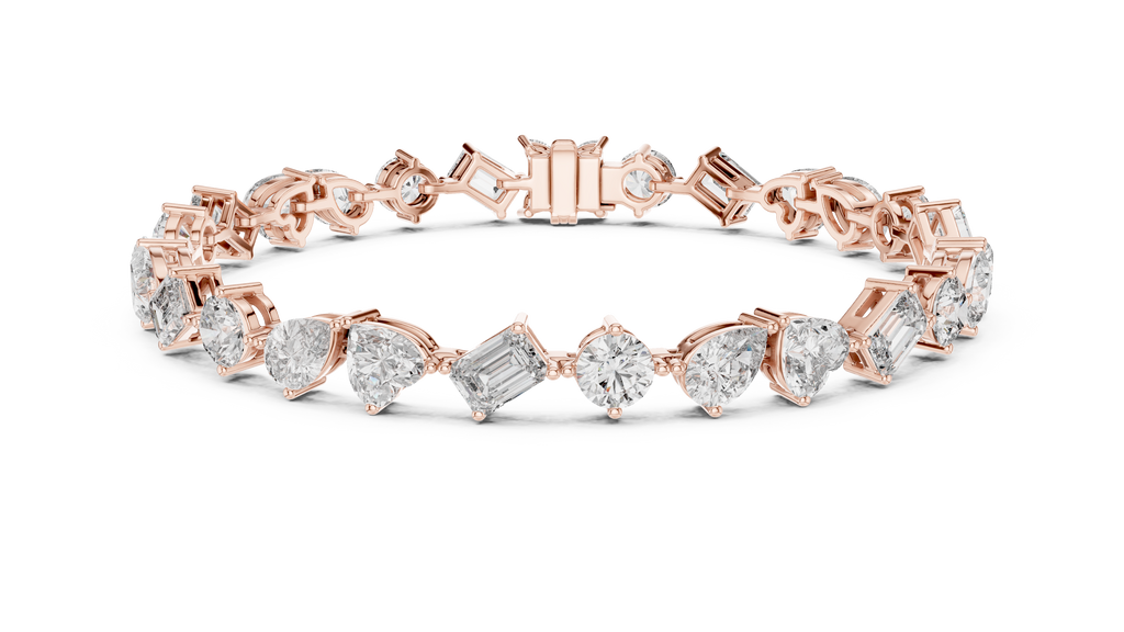 Premium Alternating Cut Diamond Bracelet