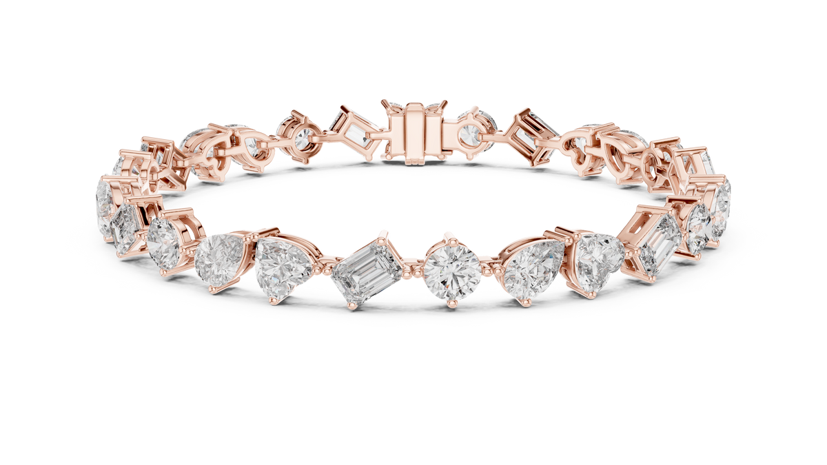 Premium Alternating Cut Diamond Bracelet