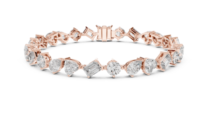 Premium Alternating Cut Diamond Bracelet