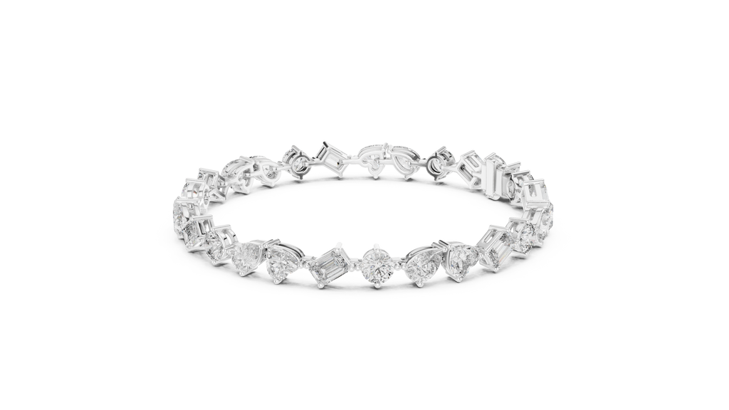Premium Alternating Cut Diamond Bracelet