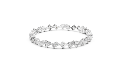 Premium Alternating Cut Diamond Bracelet