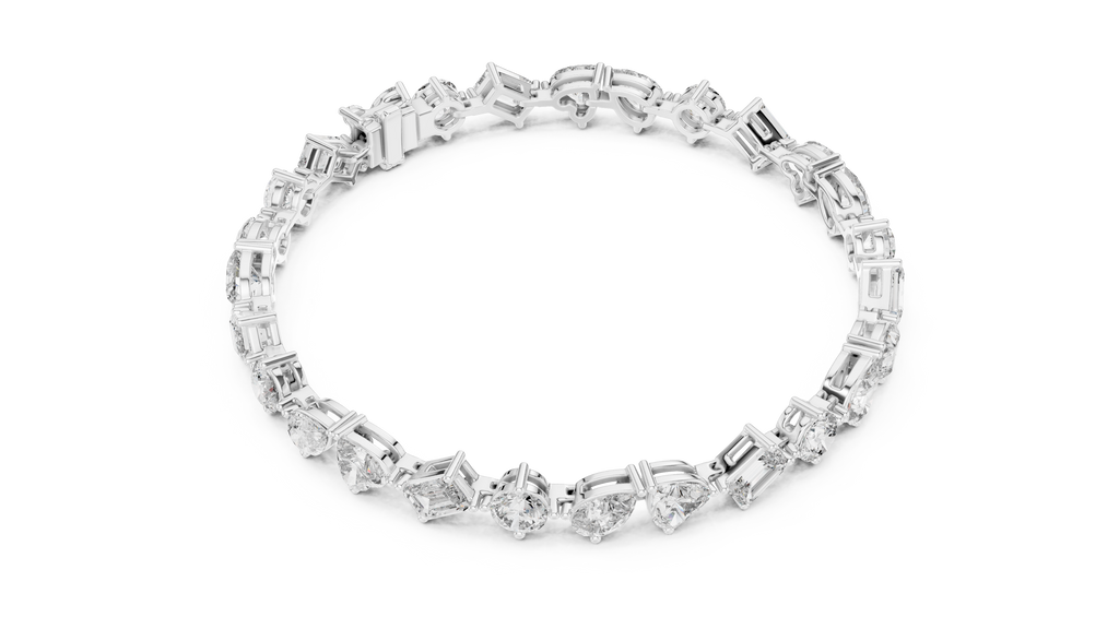 Premium Alternating Cut Diamond Bracelet