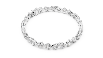 Premium Alternating Cut Diamond Bracelet