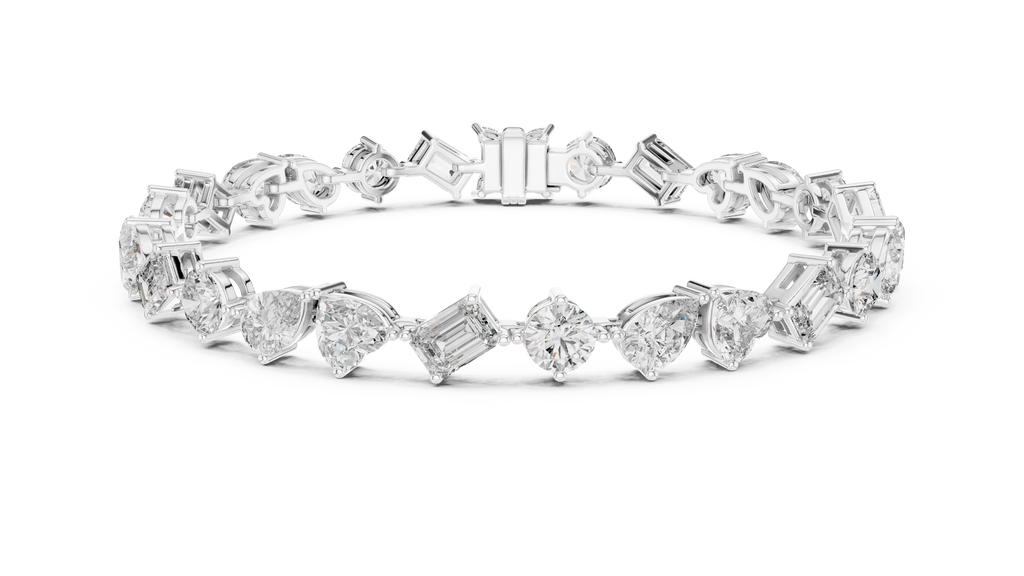 Premium Alternating Cut Diamond Bracelet