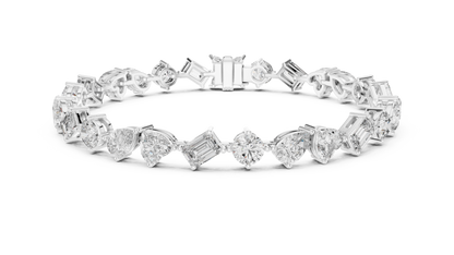Premium Alternating Cut Diamond Bracelet