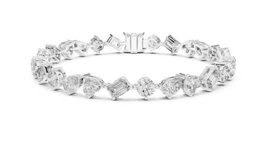 Premium Alternating Cut Diamond Bracelet