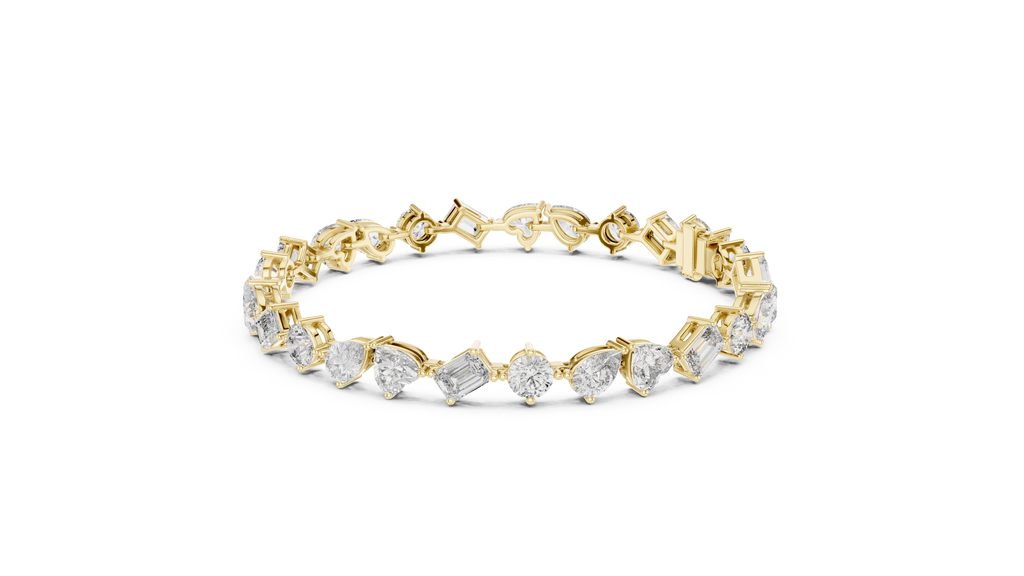 Premium Alternating Cut Diamond Bracelet