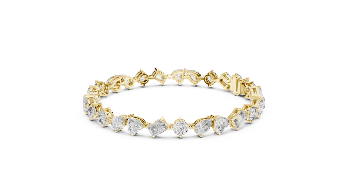 Premium Alternating Cut Diamond Bracelet