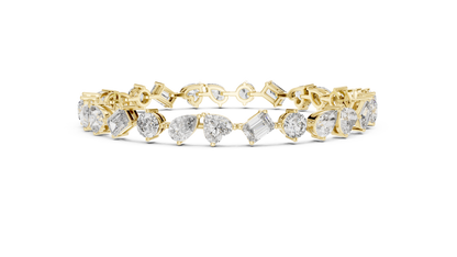 Premium Alternating Cut Diamond Bracelet