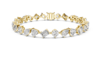 Premium Alternating Cut Diamond Bracelet