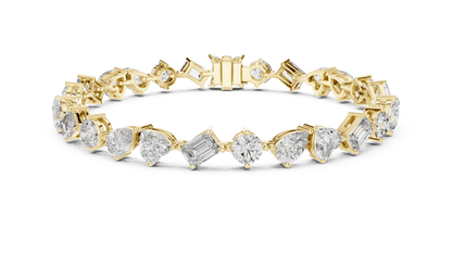 Premium Alternating Cut Diamond Bracelet