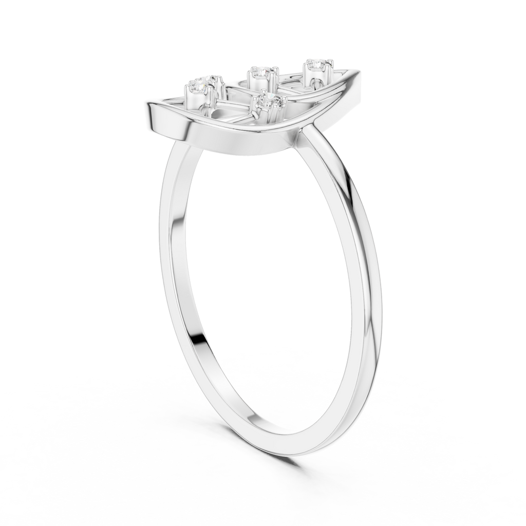 Teardrop Diamond Ring for Women | Modern Pear Shape Fashion Ring.