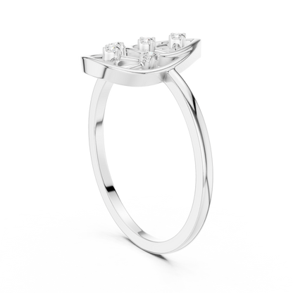 Teardrop Diamond Ring for Women | Modern Pear Shape Fashion Ring.